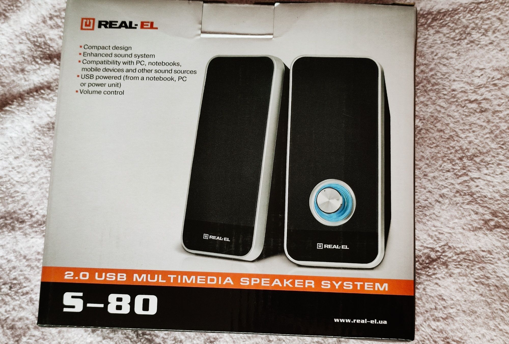 Акустическая система REAL-EL S-80, USB, Black !
Акустическая система R