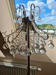 Lampa stojąca kryształowa