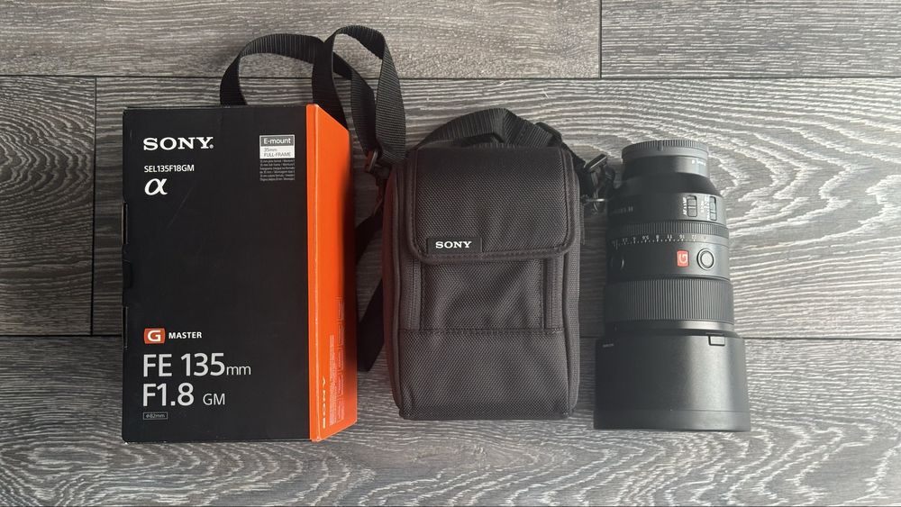 Obiektyw Sony 135mm GM 1.8 stan idealny pełny komplet