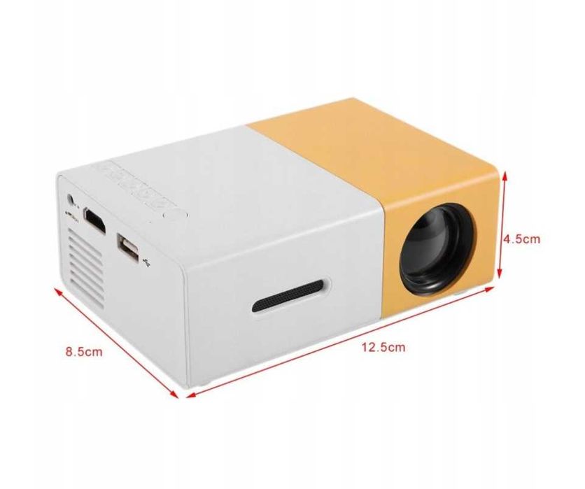 Projektor Rzutnik Przenośne Kino Domowe MINI LED FULL HD USB DO FILMÓW