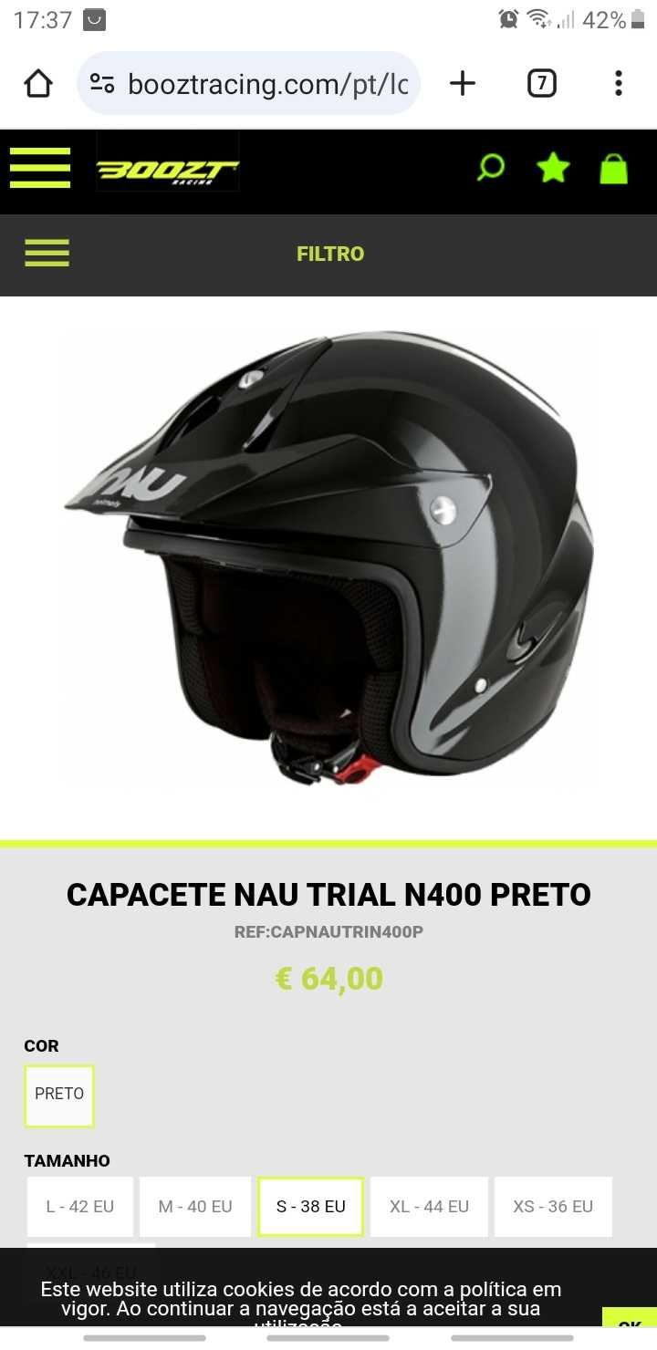 Capacete Trial NAU 20€