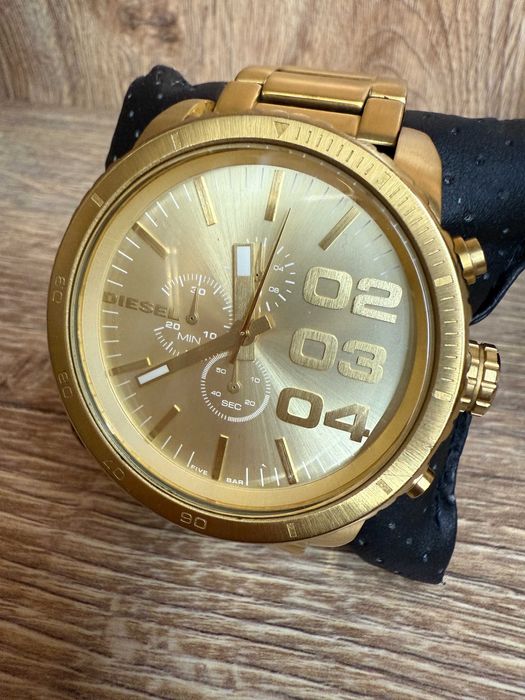 Zegarek Męski Diesel DZ-4268 Złoty Na Bransolecie Pudełko
