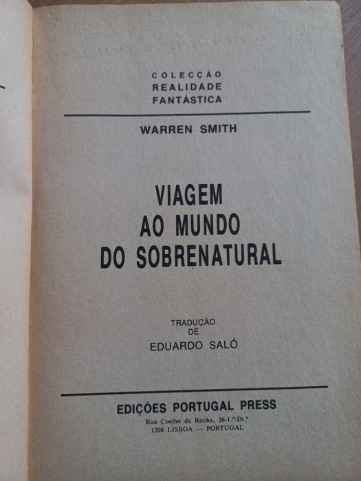 Livro Viagem ao Mundo do Sobrenatural