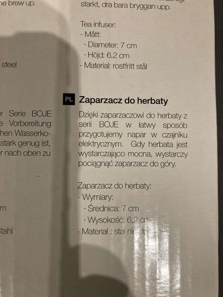 Zaparzacz do czajnika DUKA BOJE