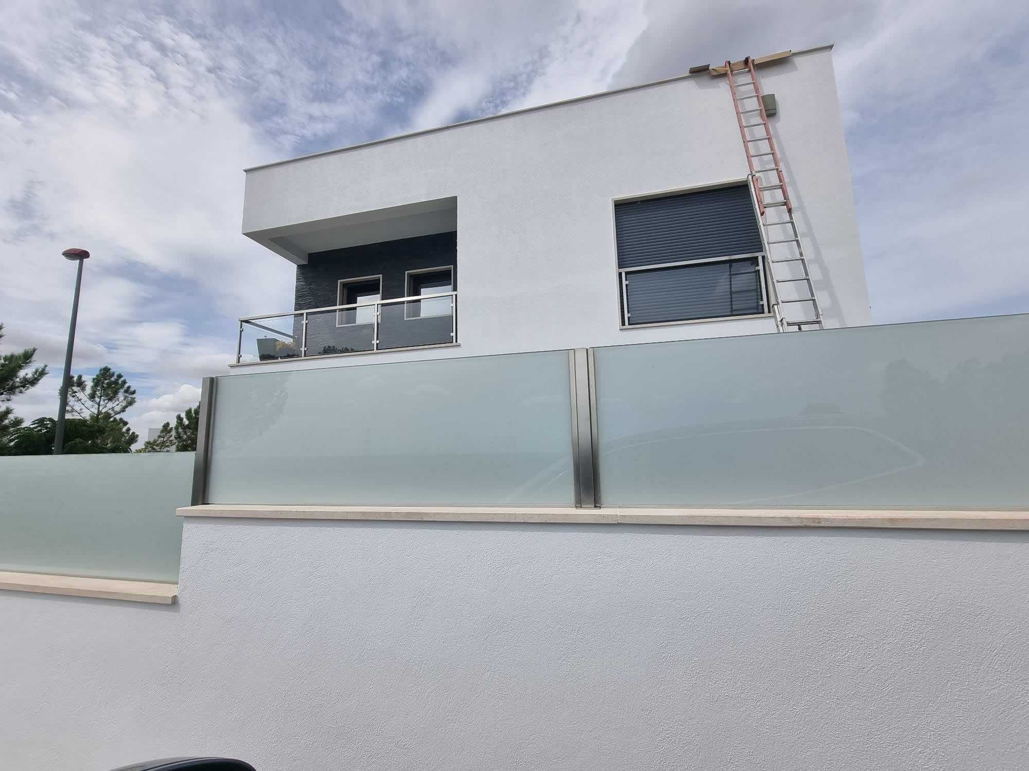 Vedações vidro fosco P/ muros Jardim piscinas varandas  todo país(lêr)
