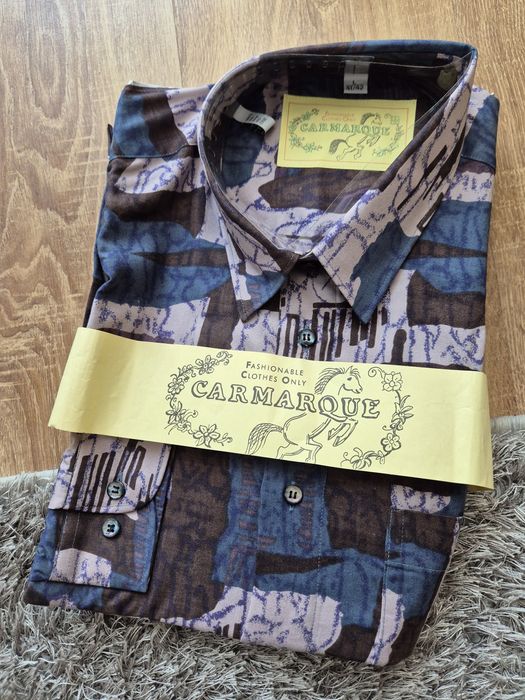Nowa koszula, 100%wiskoza, PRL, Carmaque,e.L