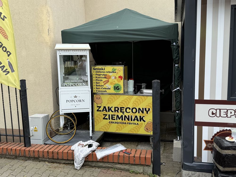 ZAKRĘCONY ZIEMNIAK / FRYTKA + POPCORN / Gotowe stanowisko do pracy !