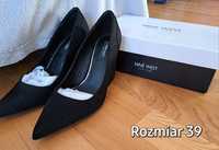 Buty na obcasie obcasy Czarne rozmiar 39 Nine West