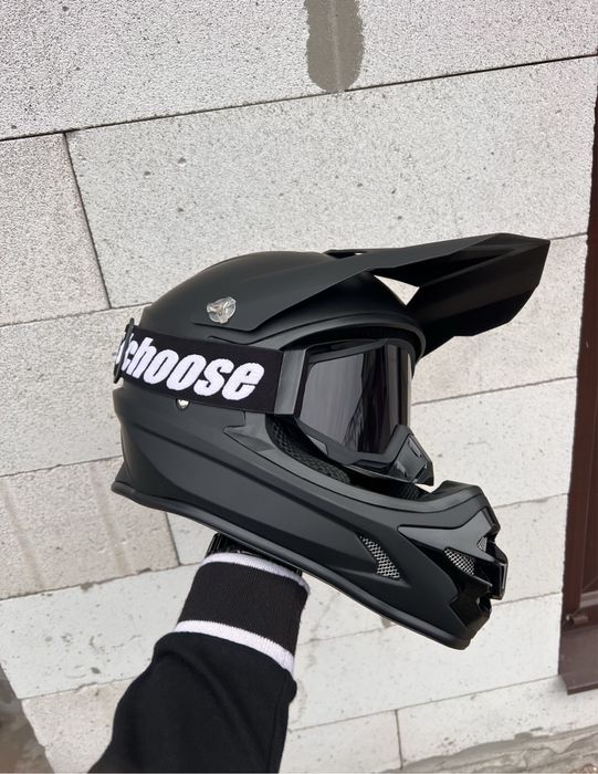 Мотошолом з окулярами, мото ендуро ATV + ПОДАРУНОК