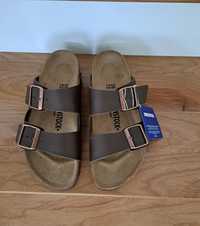 Birkenstock klapki brązowe buty na paski  nowe z metką rozmiar  38