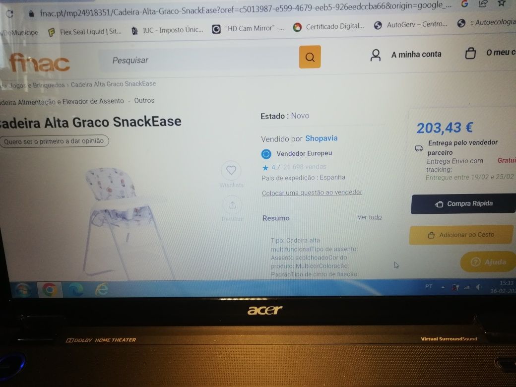 Taboleiro Para Cadeira Alta Graco