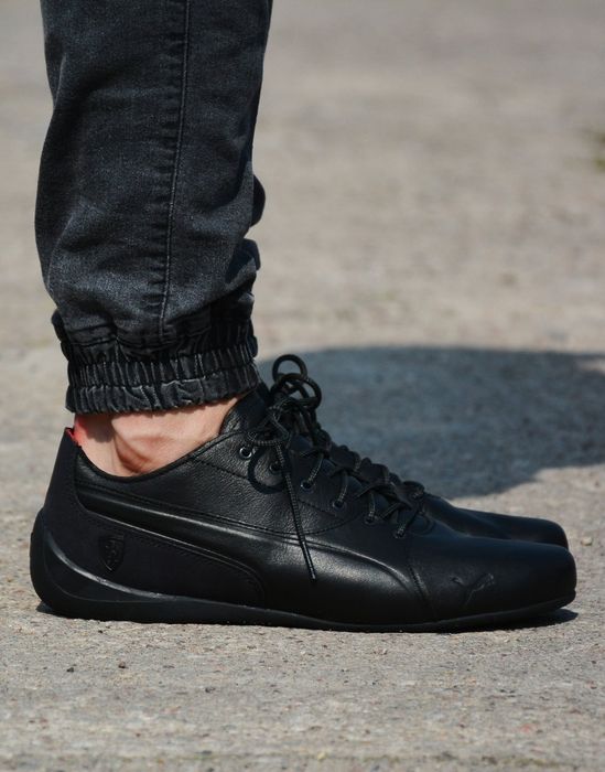 Ferrari Puma czarne buty skórzane męskie rozmiar 46