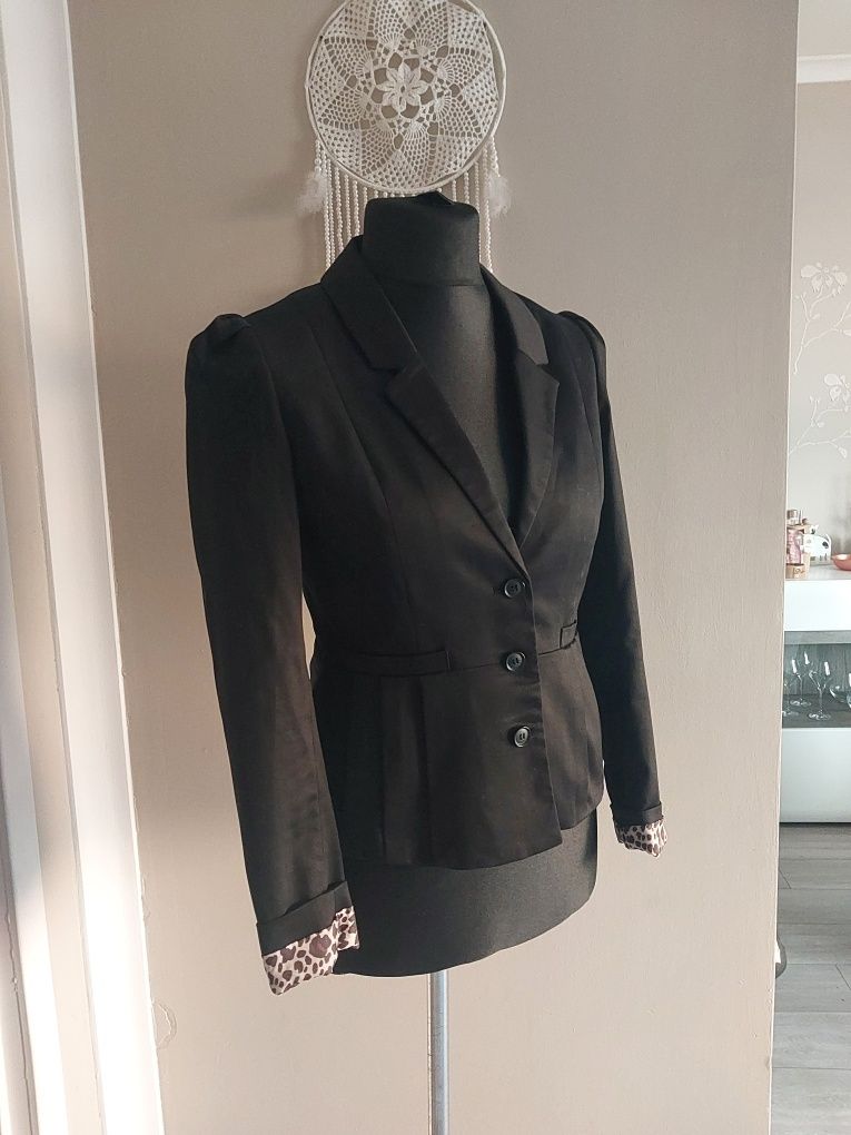 Nowa marynarka żakiet H&M 40 L czarna panterka