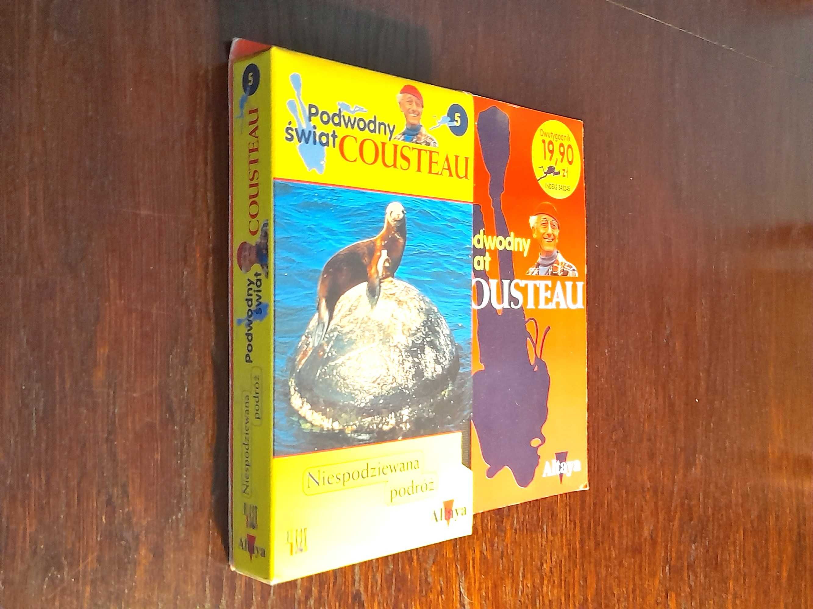 PODWODNY ŚWIAT COUSTEAU - Niespodziewana Podróż - kaseta wideo VHS