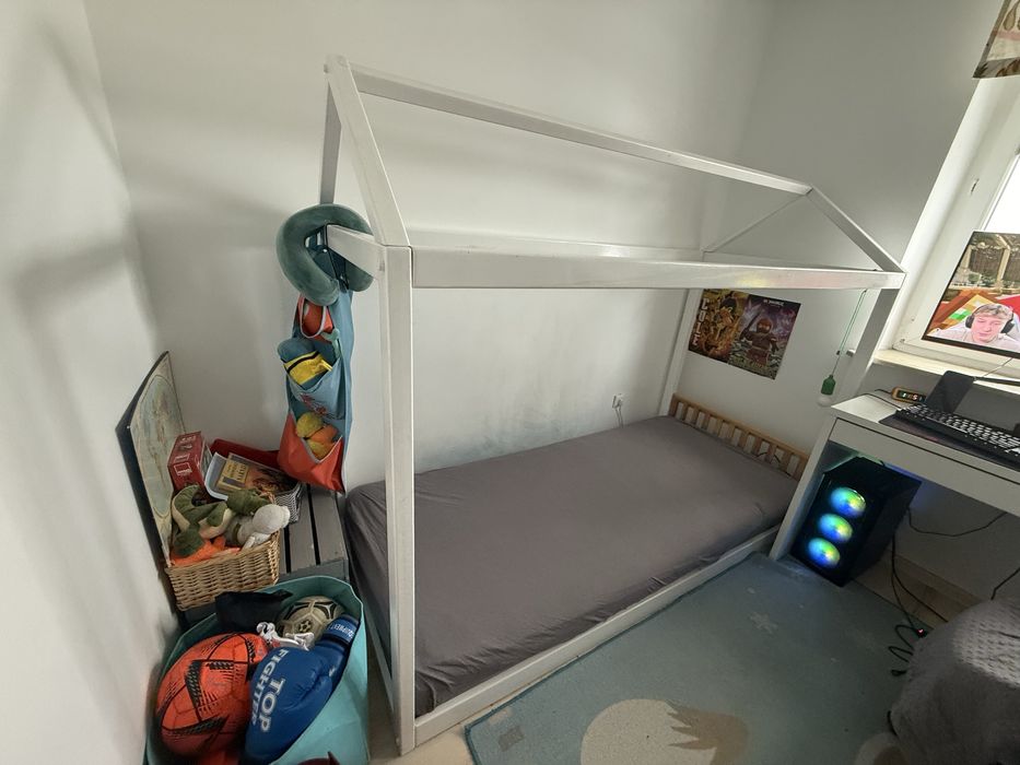 Łóżko drewniane domek 90x200 cm