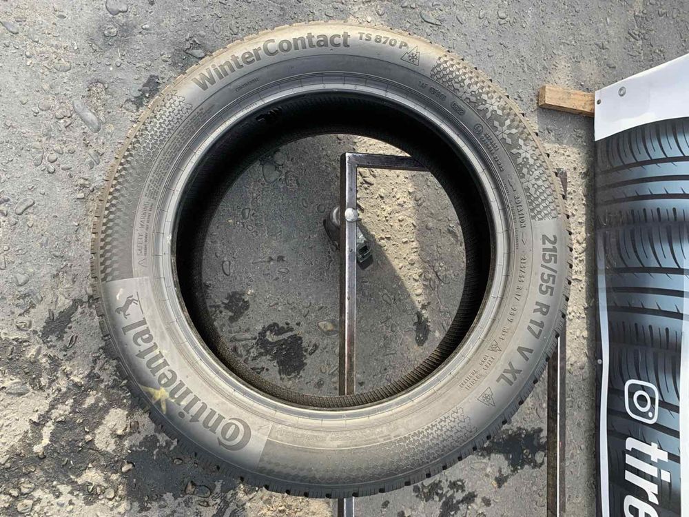 Шини  215/55 R17 Continental  зима 2022 рік 7,5 мм