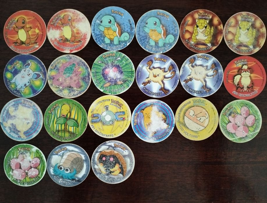 Bundle 153 tazos Pokémon (Matutano)