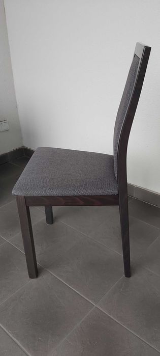 Krzesło tapicerowane Black Red White, kolor wenge