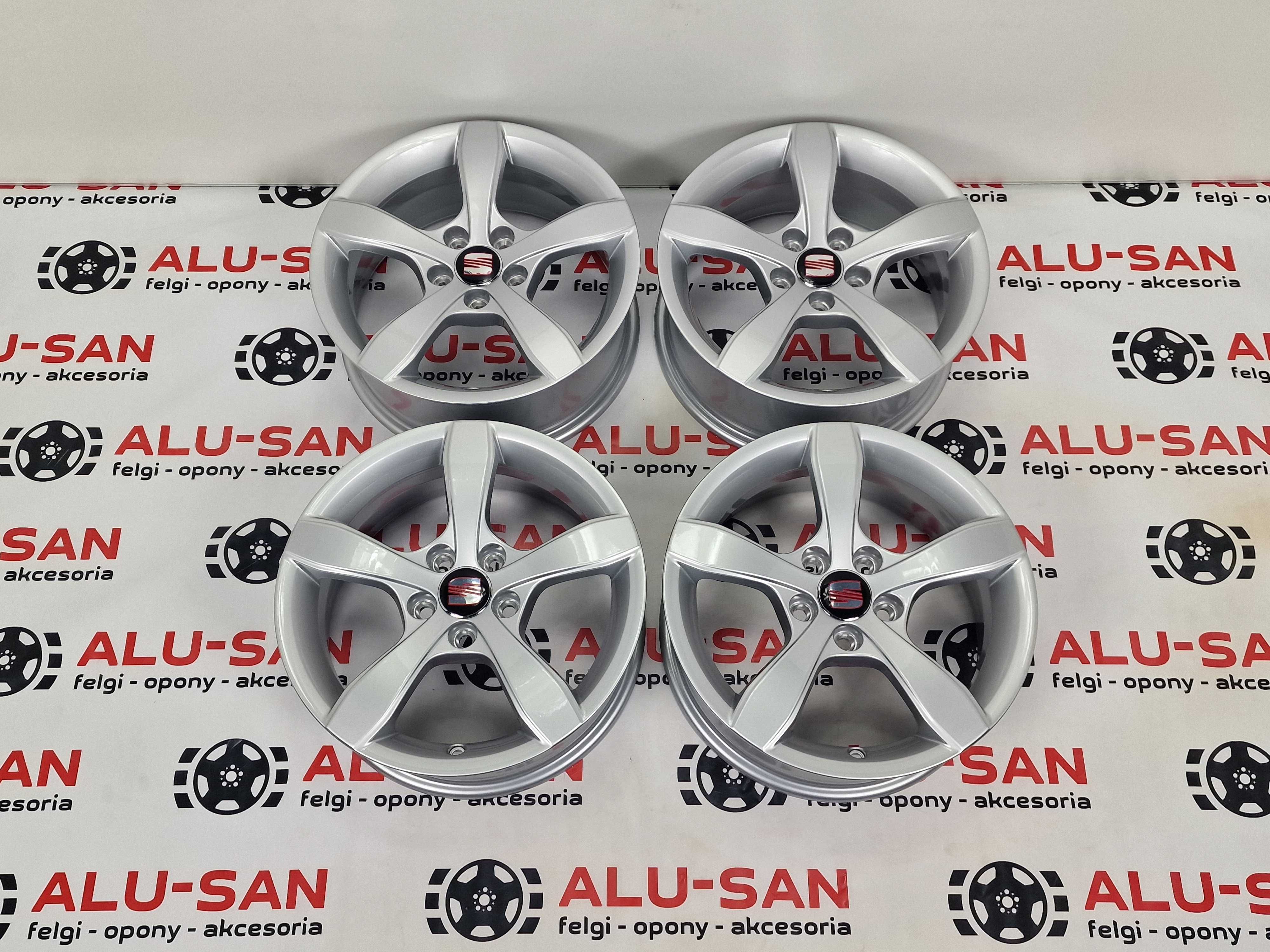 NOWE alufelgi SEAT 15'' 5x100 Cordoba Ibiza Leon Toledo Srebrne