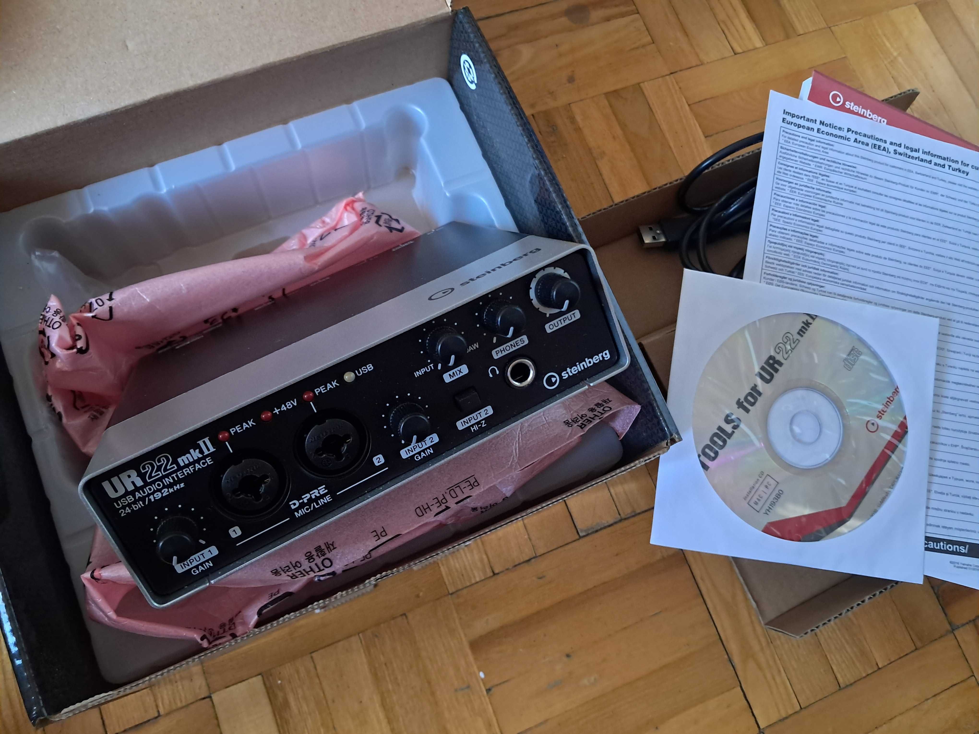 Steinberg UR22 MK2 VALUE EDITIO Interfejs audio karta dźwiękowa Cubase