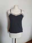 Koronkowa koszulka na ramiączkach H&M rozmiar M / 38 crop top