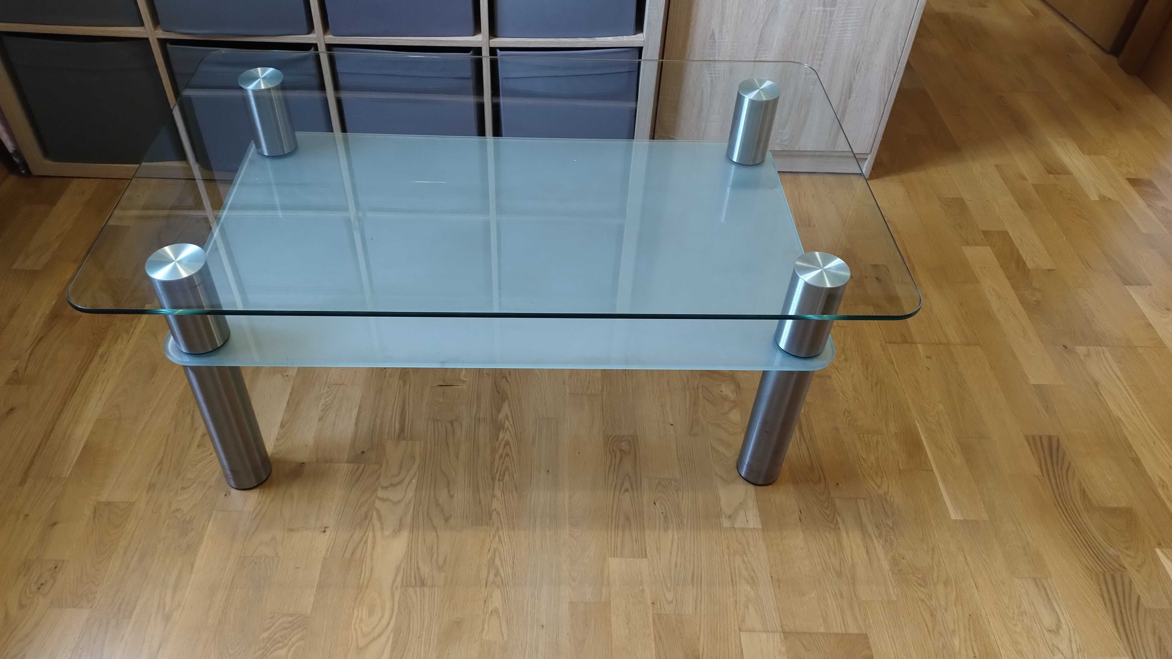 Ława, stolik do salonu 75x120 cm szkło hartowane
