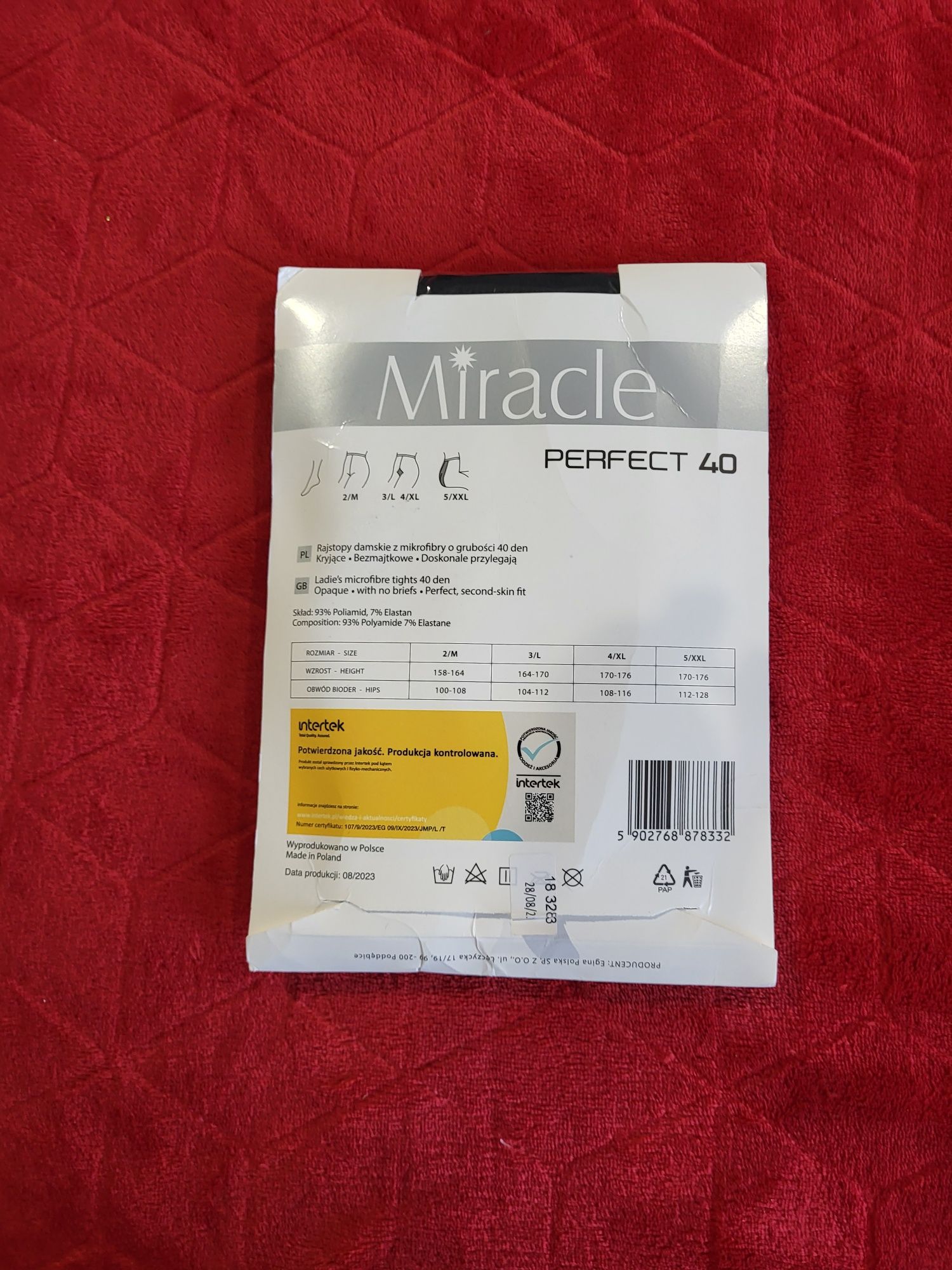 Rajstopy czarne Miracle 5/XXL