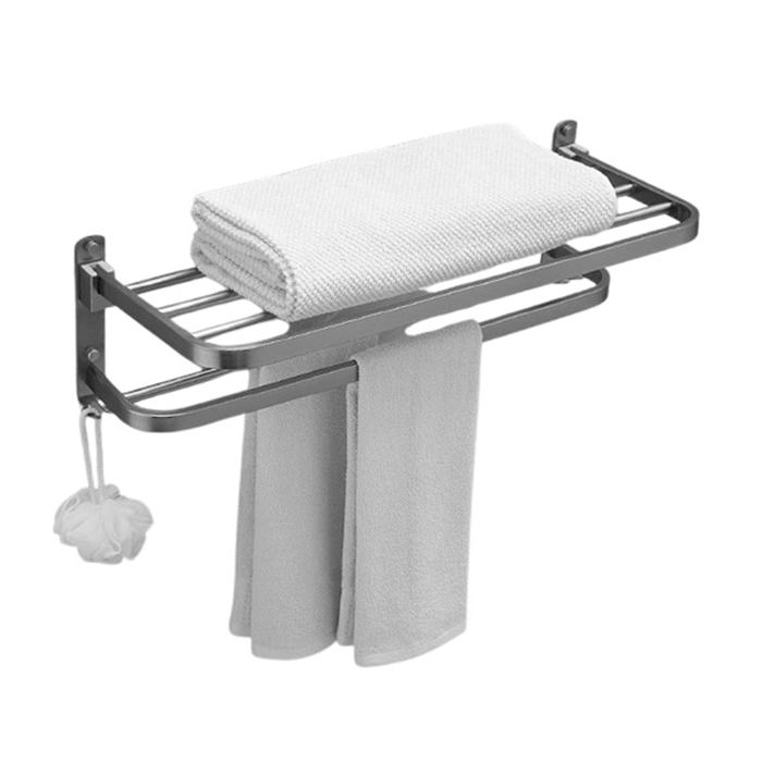 Nowoczesna Półka na Ręczniki z Wieszakiem