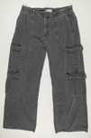 Bershka Spodnie Szare Opium Multi Cargo Baggy Wide L