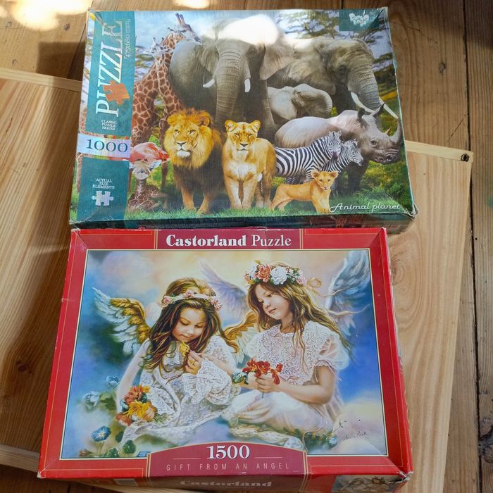 Пазли картонні, 1500 і 1000 деталей