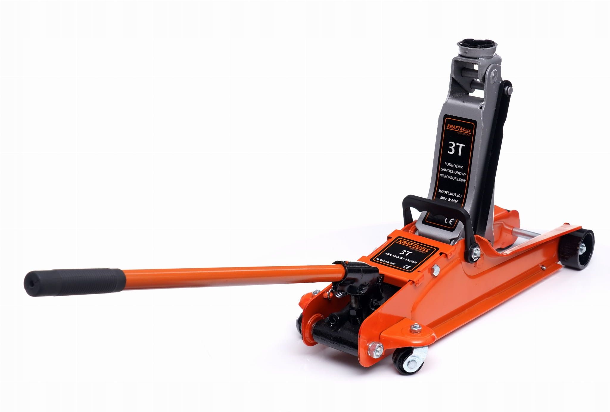 Podnośnik Samochodowy Żaba Lewarek 3T Hydrauliczny Punktowy 85-385Mm