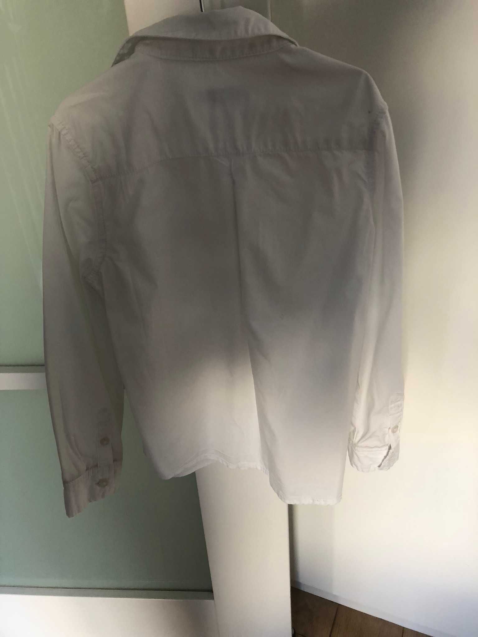 Okaïdi (Francja)koszula biała 116/6 lat bawełniana pięna 1xubrana