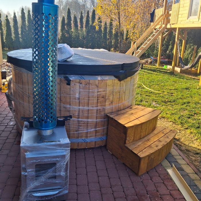 Nowa balia ogrodowe z jacuzzi ruska bania
