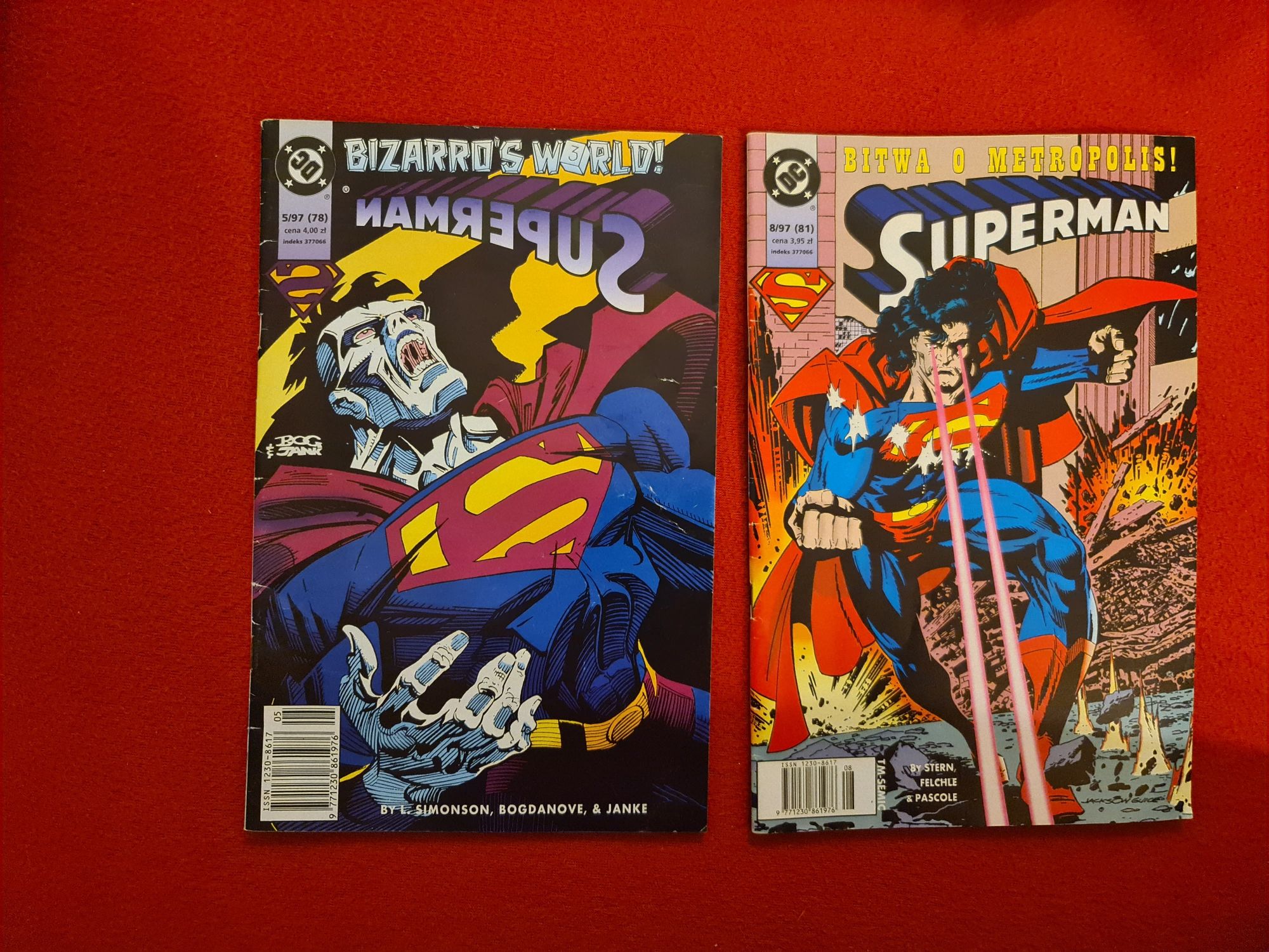 Komiks Superman nr 5 i 8 1997 kpl