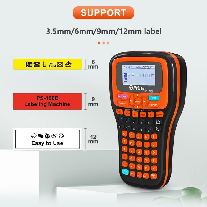 Принтер бірок етикеток Pristar  PS-100E (аналог Brother)