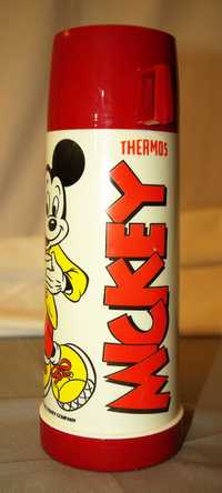 Termo com Mickey, Disney, de 1987, usado