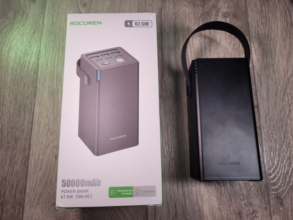 Павер бенк Rocoren 50000 mAh 67,5 W