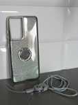 Etui / obudowa Samsung Galaxy S21 Ultra brokat z uchwytem + smycz