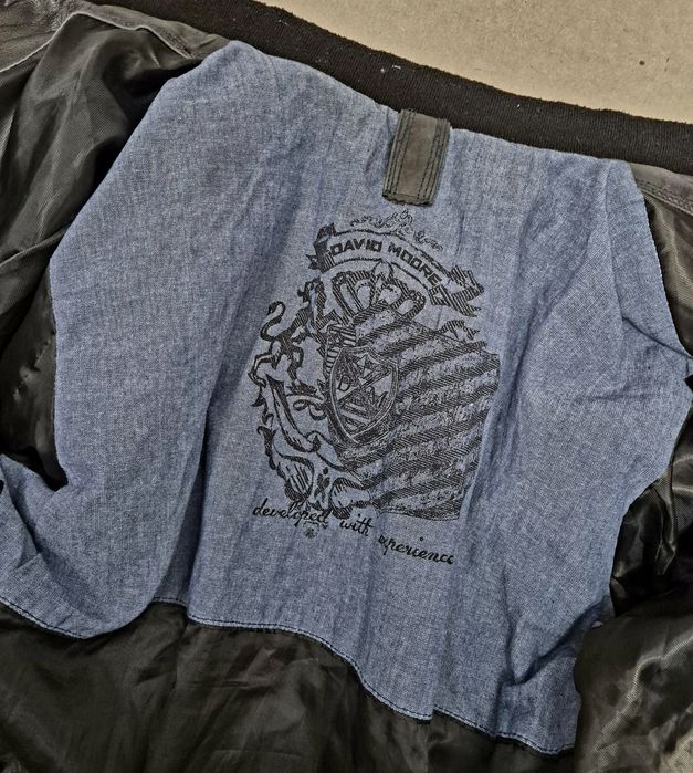 DAVID MOORE roz. 52 męska kurtka skóra naturalna miękka