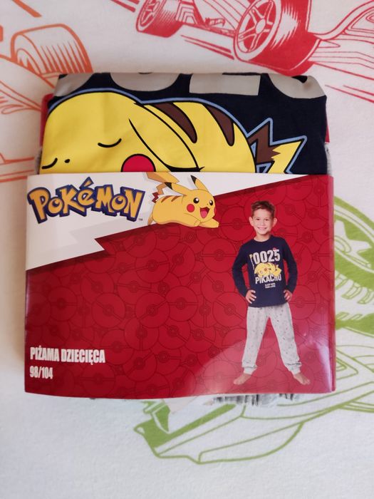 Piżama chłopięca Pokemon NOWA bawełna rozmiar 98/104