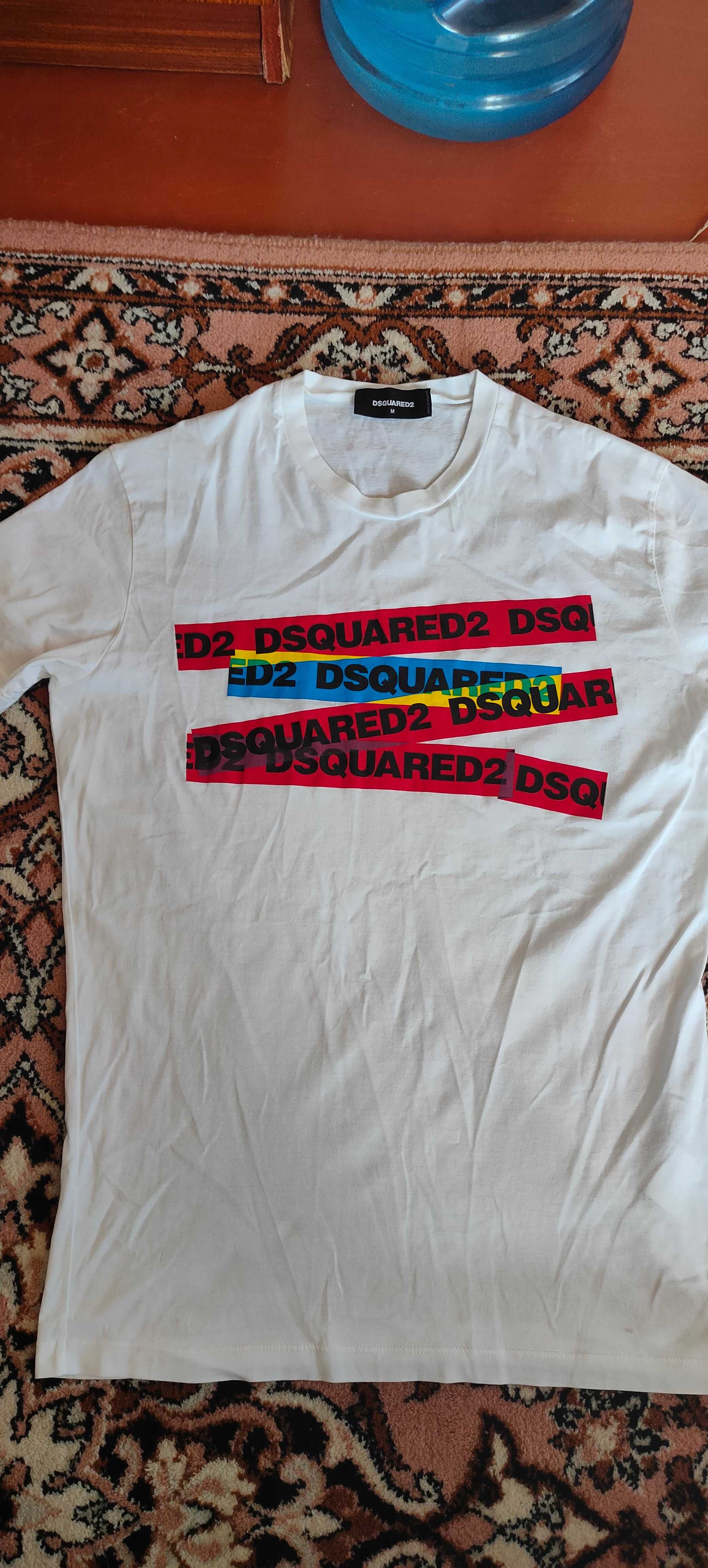 футболка Dsquared2 Banner Tape Logo T shirt