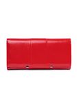 Elegancki portfel damski czerwony - one size