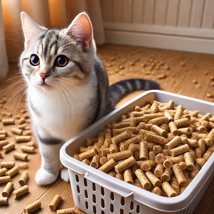 Кошачий туалет из дерева. Мешок 20кг (АКЦИЯ доставка бесплатная.)