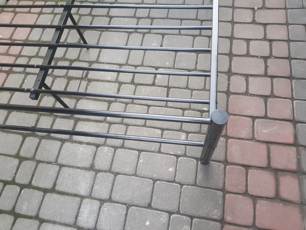 Łóżko metalowe ze stelażem 145x206cm wysyłka