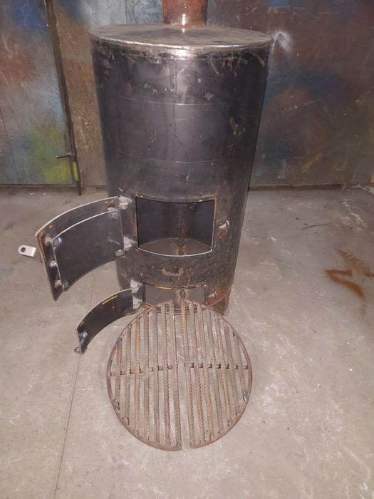 Піч пічка Буржуйка  металева з трубою