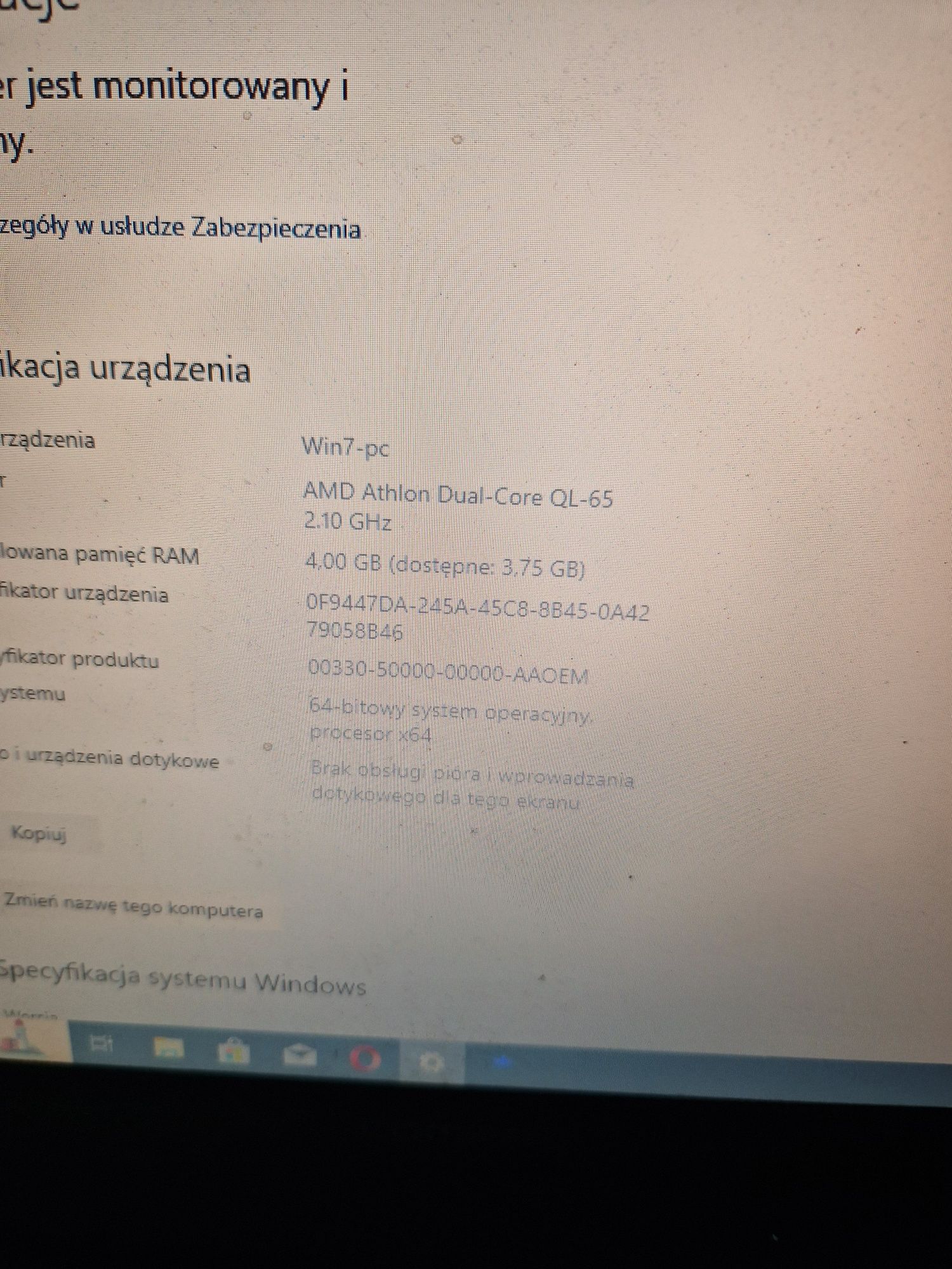COMPAQ cq60 4gb/256GB ssd