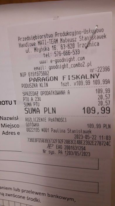 Poduszka do spania i czytania Klin TV antyrefluksowa  50 x 88 x 20