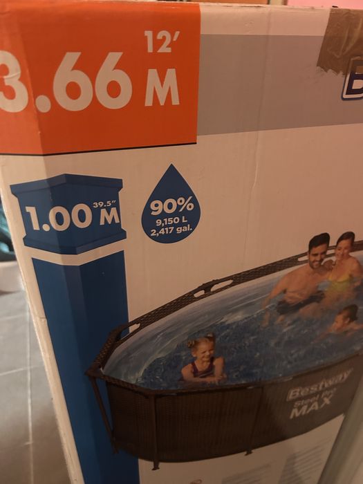 Basen stelażowy bestway 3.66*100