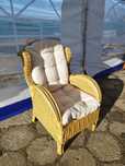 fotel rattanowy tarasowy salonowy Tron Vintage