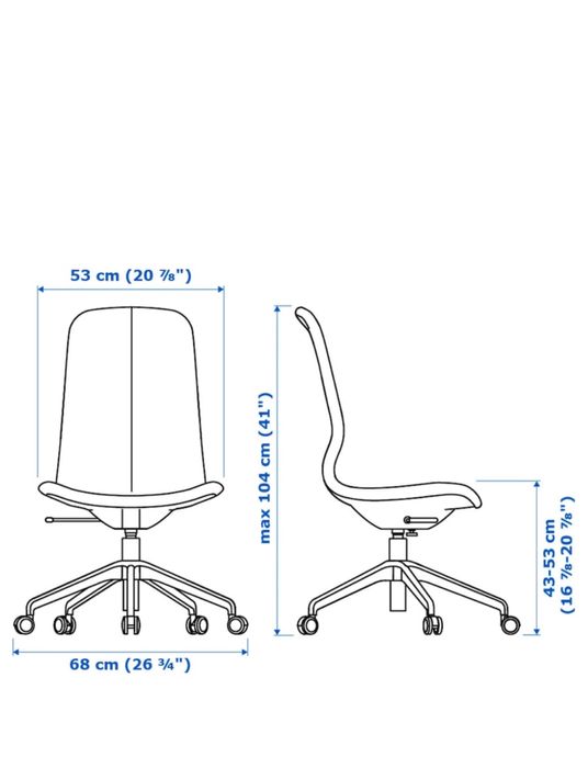 IKEA Langfjall krzesło konferencyjne biurowe biurkowe